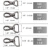 Oval Snap Hooks,10 PCS Heavy Duty Purse Hardware Lobster Clasp Keychain Clip Purse Making Accessories (1",Brushed Brass)...