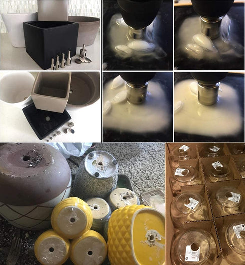 Glass Drill Bit Set,5 pcs Diamond Bits Hole Saw Bottle Extractor Remover Tool for Ceramics,6-14mm Set Drilling Granite Porcelain Tiles Pot Lamp Qu...