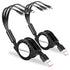 [2024 Upgraded 2 Pack Multi Retractable Charging Cable, 3 in 1 USB Charging Cable with USB C/Micro USB/Phone Port, 3.3FT Charging Cable for Phone ...