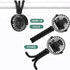 Portable Baby Stroller Fan, Battery Operated Mini Clip Fan, Detachable 3 Speed Rechargeable 360° Rotate Handheld Desk Cooling Fan for Car Seat Cri...