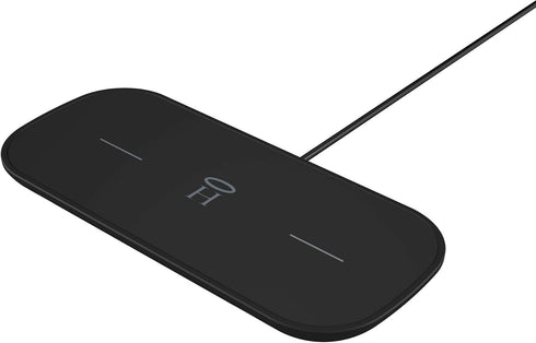 Halo Dual Wireless Charging Pad - Made for Apple Airpods, iPhone 12 Pro, 12 Pro Max, 12 Mini, iPhone 11, 11 Pro, 11 Pro Max and Samsung Other Qi-E...