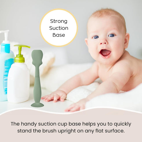 Baby Diaper Cream Spatula Applicator Set - 3Pack Soft Silicone Baby Butt Paste Spatula (Large Size, Cream/Gray/Mustard Yellow)...