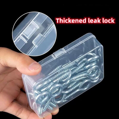 YUGOOD Clear Large Plastic Bead Organizer, 13 Pieces Bead Organizers and Storage Containers Mini Cases Transparent Boxes with Hinged Lid for Craft...