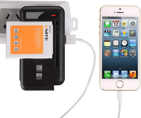 Onite Universal Cellphone Removeable Battery Charger, Extra 5V USB Output Port......