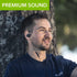 Avantree C171 - Wired USB C Headphones &Microphone for Sports and Running with Over-Ear Earbud Hooks and in-Line Volume Control, Compatible with S...