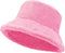 Women Plush Fluffy Bucket Hat Warm Lining Winter Faux Fur Cozy Wide Brim Winter...