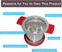 18/8 Stainless Steel Tea Infuser with Large Capacity & Perfect Size Double Handles, SourceTon Loose Leaf Tea Mesh Strainer for Hanging on Teapots,...