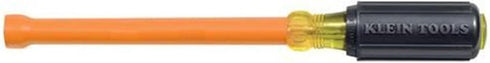 Klein Tools 646-3/8-INS 3/8-Inch Hex Insulated Nut Driver, Made in USA, 6-Inch Hollow Shaft and Cushion Grip Handle...