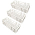 3 Packs Plastic Test Tube Rack, 21 Holes Lab Test Tube Rack Holder for 30mm Test Tubes, White, Detachable (21 Holes)...