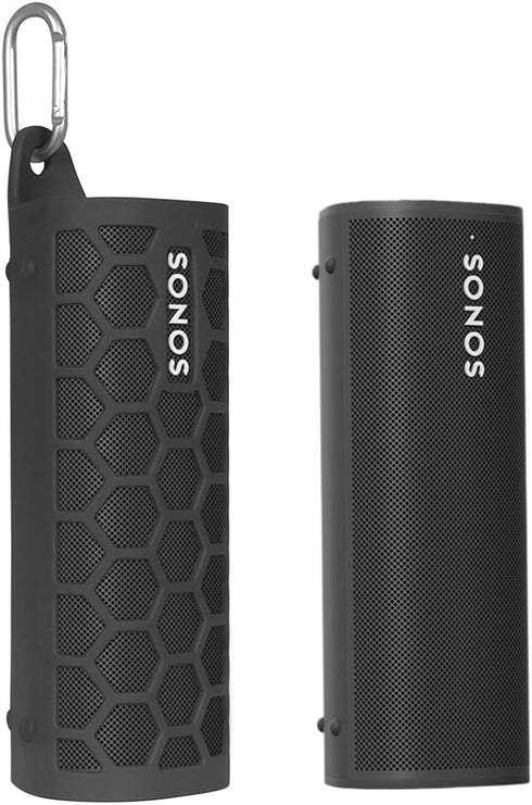 Zaracle Flexible Carrying Case Protect Pouch Sleeve Protector Cover Travelling Case for Sonos Roam Wireless Bluetooth Speaker (Black)...