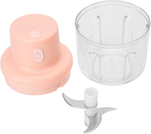 250Ml Electric Meat Grinder, USB Charging Kitchen Food Chopper, Multifunctional Complementary Food Mixer, Household Electric Food Processor for On...