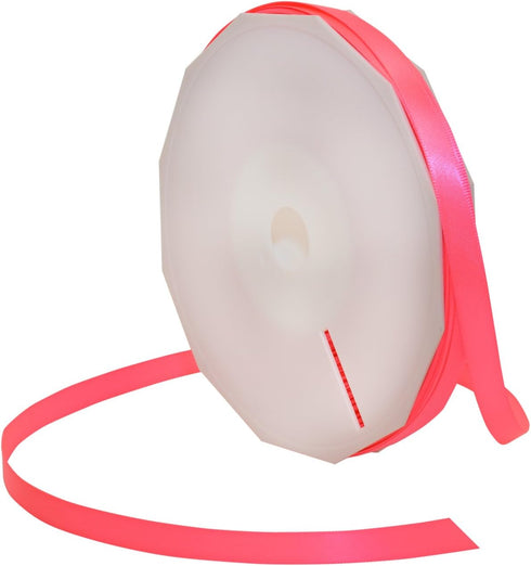 Morex Ribbon Neon Brights Satin, 3/8-inch by 50-Yard, Neon Shocking Pink (08709/50-606)...