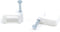 THE CIMPLE CO - Dual, Twin, or Siamese Coaxial Cable Clips, Cat6, Electrical Wire Cable Clip, 1/2 in Nail Clip and Fastener, White (50 Pieces per ...
