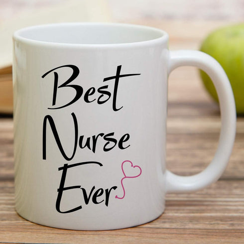 Retreez Funny Mug - Best Nurse Ever 11 Oz Ceramic Coffee Mugs - Funny, Sarcasm, Inspirational, Motivational graduation birthday gifts for friends,...