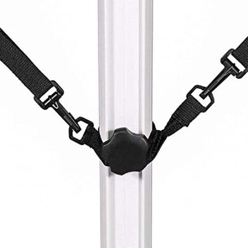 5Pcs Fixed Straps for Large Outdoor Umbrella, Wind Protection Fixed Band Wind Lock for Outdoor Garden Cantilever Parasols Adjustable Black...
