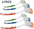 6 pack dish brush for sink cleaning, bathroom or carper, rug with handle, Stiff Bristles Dish Scrubber...