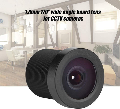 TV Lens/CCTV Len 1.8mm 170° Wide Angle Lens,1MP IR Board Lens for 1/3" & 1/4" CCD Security CCTV Camera Default...