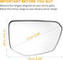 Car Rearview Right Side Power Heated Mirror Glass Replacement for Honda Civic 2016-2021, for Honda Envix 2018-2022, for Honda Crider 2019-2022...