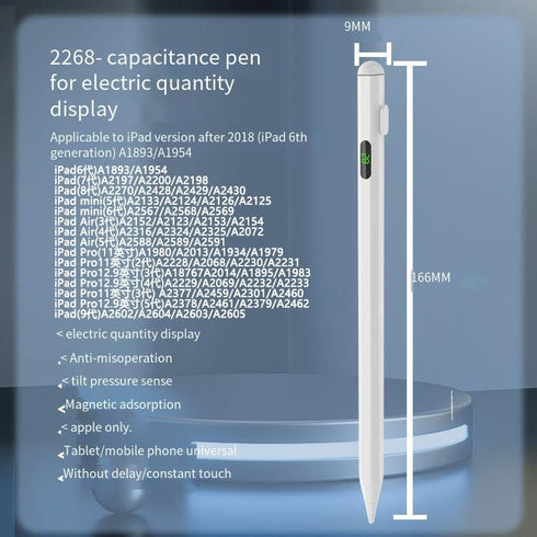 Applicable Apple iPad A Stylus iPad 10th 9th 8th 7th 6th Gen Palm Recired Applicable Apple Pencil Second Generation Compatibility 2018-2022 iPad M...