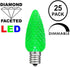 Novelty Lights 25PK C9 LED Faceted Ultra Bright Dimmable Outdoor Christmas Light Replacement Bulbs LED Replacement Bulbs, Led Bulbs, Outdoor Light...