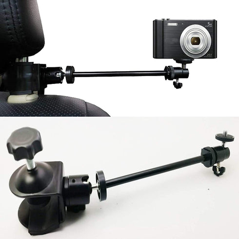 Pmsanzay 3in1 Adjustable Heavy Duty Universal Action Camera Desk Pole Clamp Holder Mounts Kit for Waterproof Camera/Digital Camera/Smartphone - Pe...