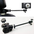 Pmsanzay 3in1 Adjustable Heavy Duty Universal Action Camera Desk Pole Clamp Holder Mounts Kit for Waterproof Camera/Digital Camera/Smartphone - Pe...