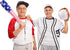 4 Pcs American Flag Inflatable Baseball and Baseball Bat,Blow Up Baseball Bat Beach Ball,Sports Theme Baseball Party Favors for Kids Adult Pool Be...