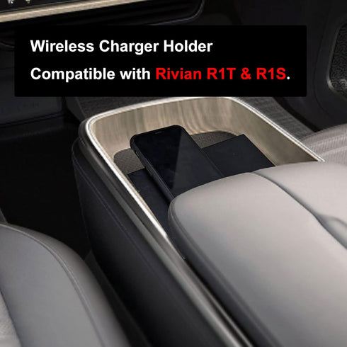 PIAOLGYI Wireless Charger Holder for Rivian R1T & R1S,MagSafe Charging Tray,Center Console Phone Mount for Rivian(Wireless Charger No Include)......