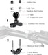 BRCOVAN Handlebar U-Bolt Mount Base with 1'' TPU Ball for Rails 0.5'' to 1.25'' in Diameter, Compatible with RAM Mounts B Size 1 inch Ball Double ...