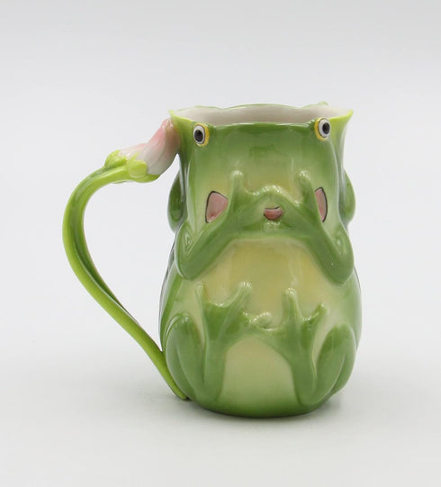 4-1/8-Inch Fairy Frog Porcelain Mug...