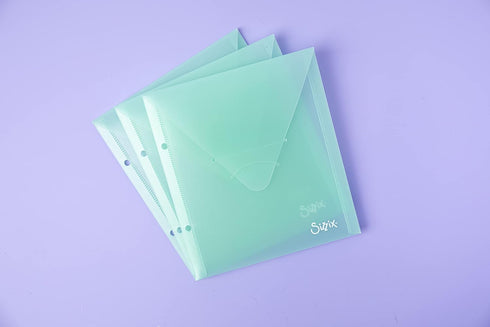 Sizzix Sto Insert, Sm, 3Pk Die Storage Envelopes Mint Julep, 3 Count (Pack of 1), Multicolor...