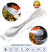 TiTo Titanium Spork 2-in-1 Spoon,Fork and Knife Lightweight Camping Utensil,Eco-Friendly Flatware for Outdoor Traveling,Hiking,Backpacking and Pic...