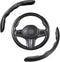 Pack-2 Car Steering Wheel Covers, Carbon Fiber Steering Wheel Protectors, Universal Non Slip Steering Wheel Covers (Black)...