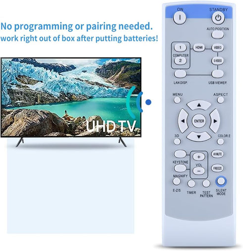 PZL New Remote Control Replacement for Mitsubishi Projector XD600U XD600U-G FD630U XD280U-G......
