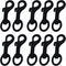 10pcs 1.8 inch Swivel Bolt Snap Clasp Hooks with 10mm O Ring Metal Lanyard Webbing Belt Lobster Buckle Clips DIY Accessory Black...