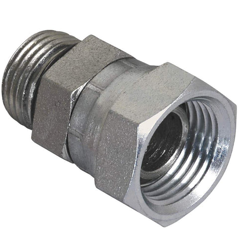 Apache 39005725 3/8" Male O-Ring x 1/2" Female Pipe Swivel, Hydraulic Adapter...