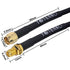 RF Coaxial Cable 16.4ft/5M RG58 SMA Male to SMA Female 50ohm Low Loss and Two-Way Radio Cord RG58 Coax Cable for Router/Antenna/Signal Enhancer/Wi...