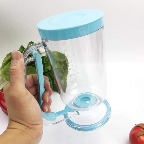 Pancake Batter Dispenser, 2 in 1 Batter Blend Mixer and Dispenser, Batters Dispensers Hand Blender Stirring Mixer Separator, Pancake Baking Cupcak...
