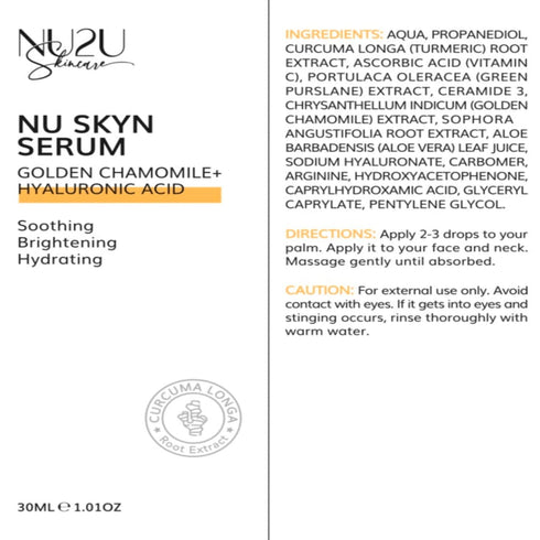 NU Skyn Serum | Hyaluronic Acid Serum for Face with Vitamin C | Brightening Serum for Dark Spots, Anti Aging, Fine Lines, and Wrinkles, Fragrance ...