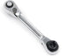 Geesatis 1/4 Inch Mini Double Headed Ratchet Wrench 72 Tooth Drive Socket and Screwdriver Bit Ratchet Set Rotator 5 Degrees Quick Install Release ...