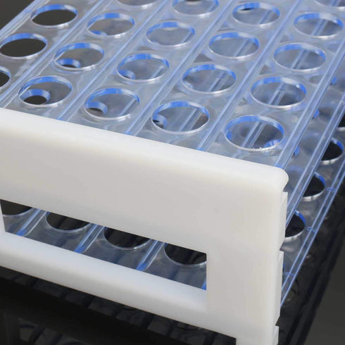 Transparent Plastic Test Tube Holder,13mm x 50 Holes / 16mm x 50 Holes / 18mm x 40 Holes Bottle Small Glass Holder for Test Tubes...