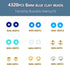 4320PCS Blue Clay Beads for Bracelets Making 6mm Blue Heishi Beads Friendship Bracelets Beads Gold Silver Spacer Beads for Jewelry Making Kit with...