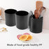 Utensil Holder,360 Degree Rotatable Compartment Design Large Kitchen Utensil Holder,Anti Slip Durable PP Chopstick Basket Tableware Storage Contai...