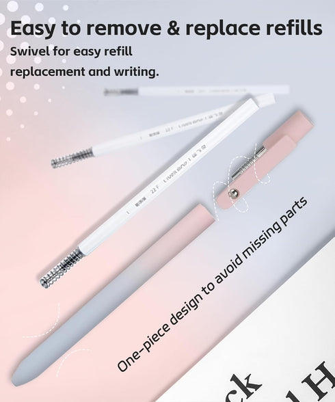 Gel Pens, 5 Pcs Retractable Gel Ink Pens, 0.7mm Fine Point Smooth Writing Pens,High-End Series for Journaling Note Taking, School Office Supplies ...