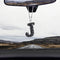 TobeQueen Car Rear View Mirror Ornament Hanging Lucky Crystal Pendant Black Bling Car Accessories for Women Rhinestone Charm Auto Decoration (Blac...
