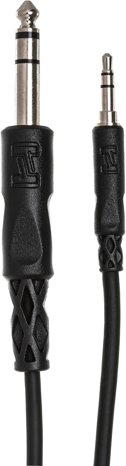 Hosa CMS-110 Stereo Interconnect, 3.5 mm TRS to 1/4 Inch TRS, 10 Feet...
