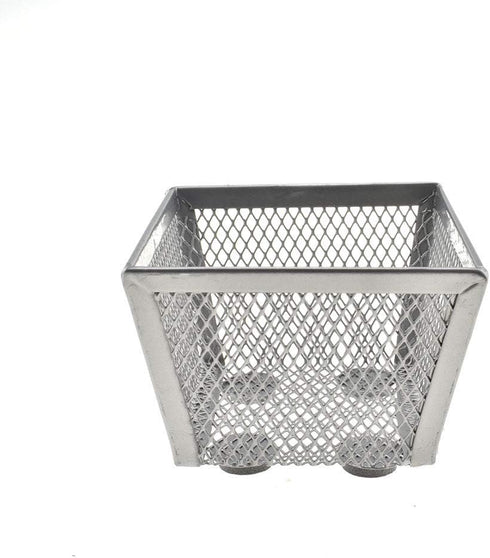 HAHIYO Stackable Paper Clip Mesh Holder Cup 2.2" Height 2 Pack Silver Sturdy Paperclip Holder Container for Desk Drawer Organizer Collection for H...