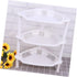 STOBAZA 3 Shelf Layer Stand Home Plastic Shelves Corner Storage Kitchenwhite Basket Organizer Small Household Desk Bathroom for Rack...