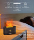 Flame Air Diffuser Humidifier,Upgraded Scent Diffuser for Essential Oils,Ultrasonic Aromatherapy,Fire Mist Humidi with 2 Brightness,Auto-off Funct...