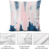 Nebra Abstract Blush and Blue Throw Pillow Covers Cozy Square Throw Pillowcases Home Decor for Bed Couch Sofa Living Room Cushion Cover 18*18inch,...